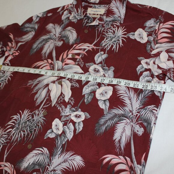 Tommy Bahama Mens Silk Original Fit Tropical Print Button Down Shirt Size L - Picture 6 of 7